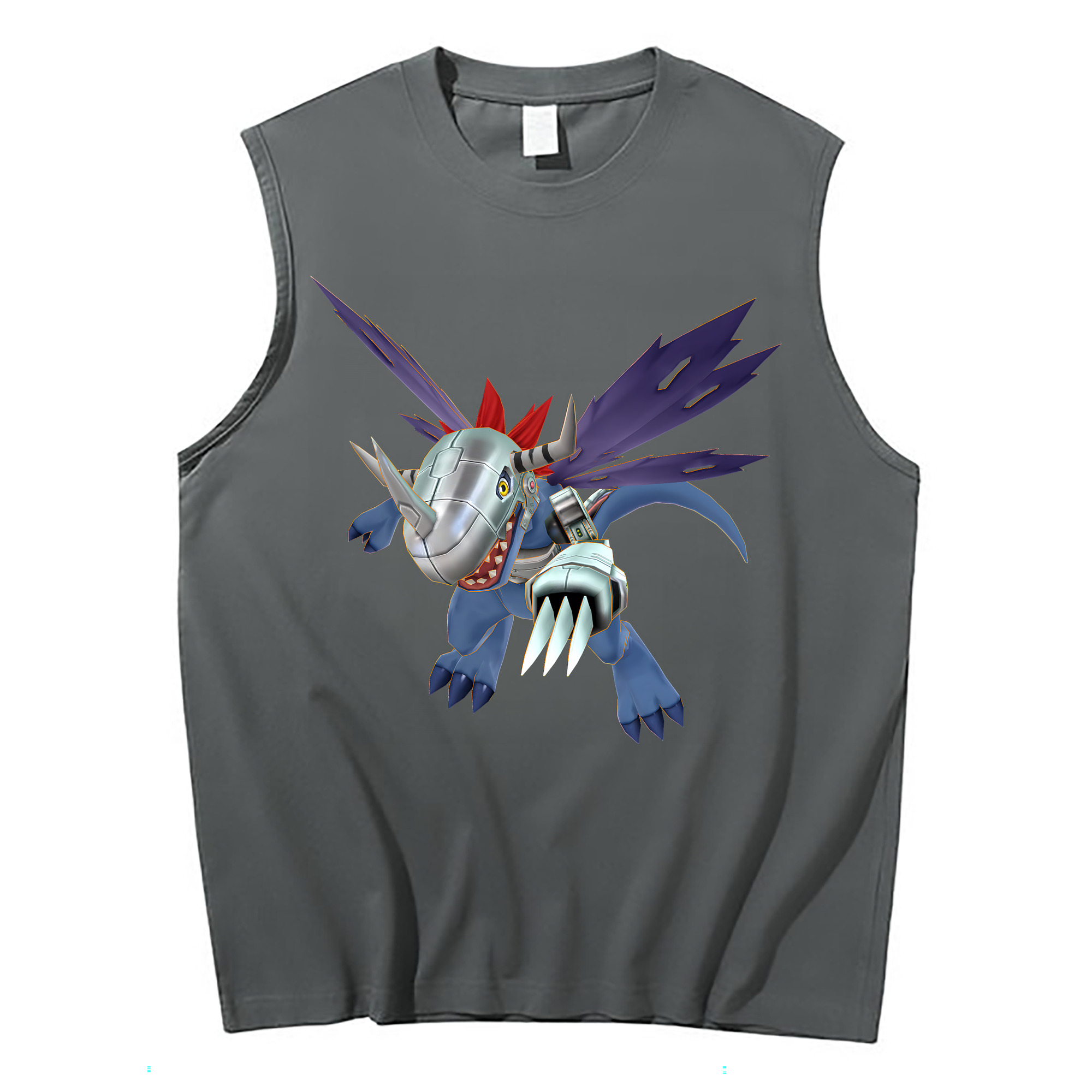 （画像用） Digimon デジタルモンスター/デジモン コットン100％タンクトップ（フロントプリント）